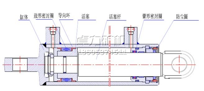 侧推千斤顶的组成部分及结构